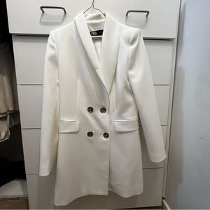 ZARA White Blazer Dress